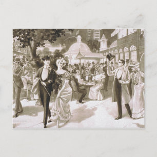 T-Shirt Viktorianisch Tage Postkarte