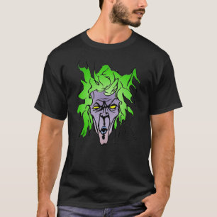 T-shirt Vilain de livre de la bande dessinée de cheveux ve