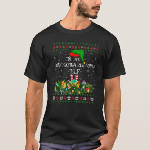 T-shirt Vilain Je Suis Le Géant Schnauzer Elf Noël