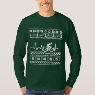 T-shirt Vilain pull Joyeux Noël à vélo
