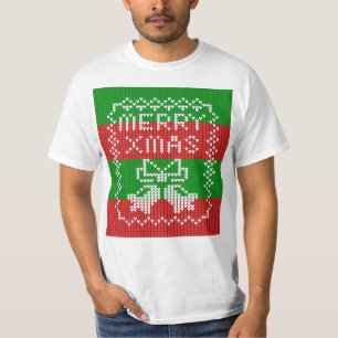 T-shirt Vilain pull motif sonnettes Joyeux fils Xmas