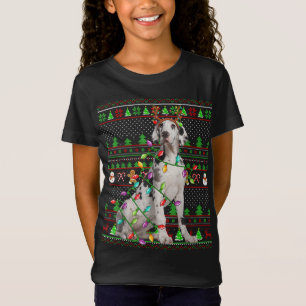 T-Shirt Vilain style de sueur de Noël éclat grand chien Da