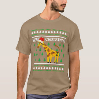 T-shirt Vilain Sweatershirt Noël Giraffi fami