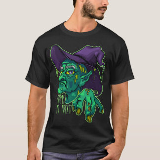 T-shirt Vilaine vieille sorcière effrayante halloween