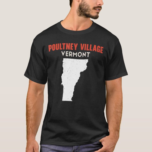 T-shirt Village de Poultney Vermont USA State America Trav (Devant)