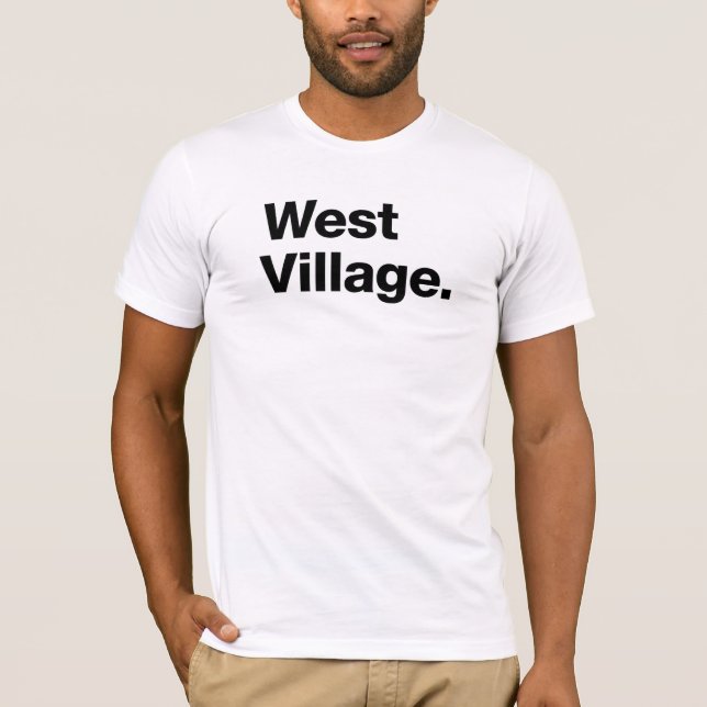T-shirt Village occidental (noir) (Devant)
