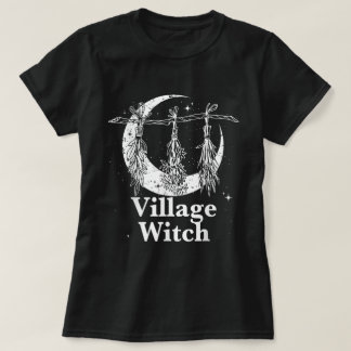 T-shirt Village Witch gothique Occulte Wicca Pagan Nature