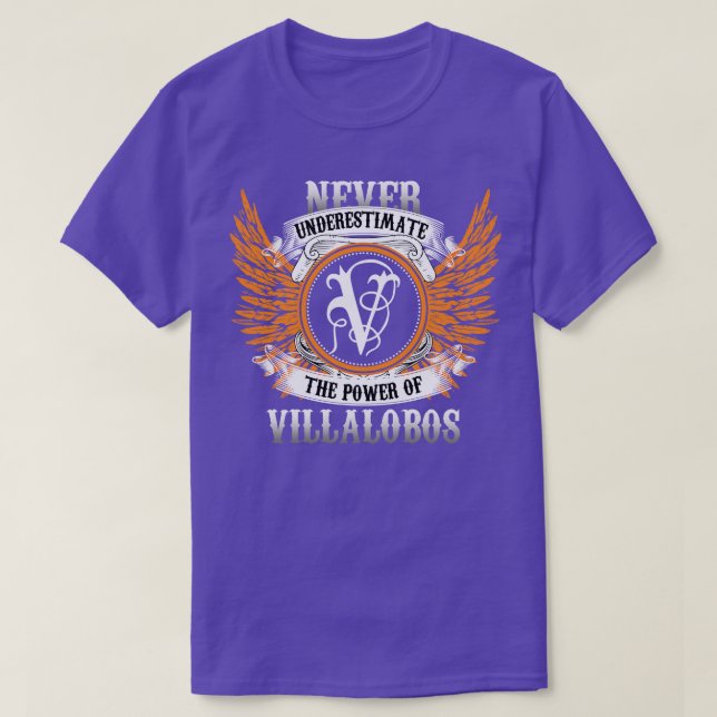 T-shirt Villalobos Nom Chemise Ne Sous-Estime Jamais Le Po (Design devant)