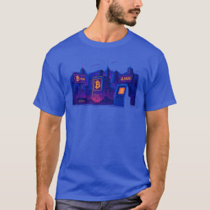 T-shirt Ville Bitcoin Futuriste
