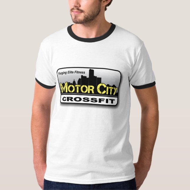 T-shirt Ville CrossFit de moteur (Devant)