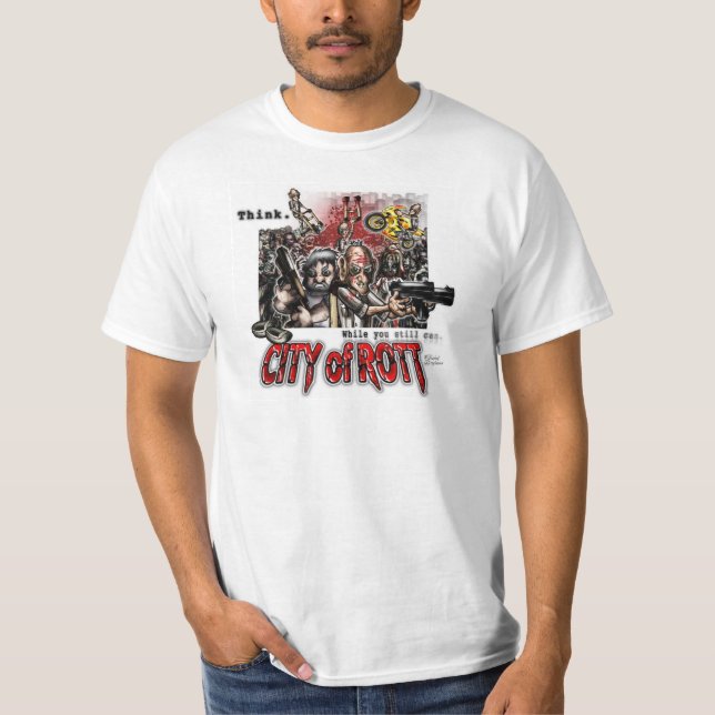 T-shirt Ville de chemise de marchandises de Rott (Devant)