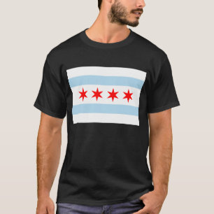 T-shirt Ville de Chicago Drapeau souvenir