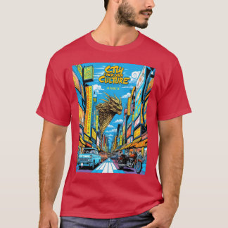 T-shirt Ville de Culture : Rues japonaises et légendes
