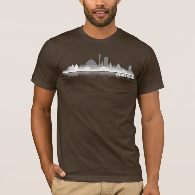 T-shirt Ville de Dortmund Skyline tee-shirt (Devant)