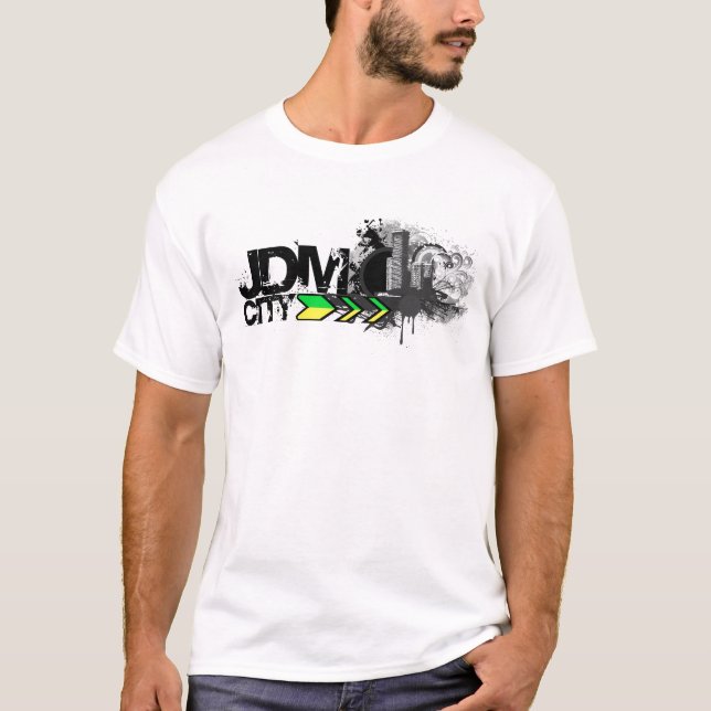 T-shirt Ville de JDM (lumière) (Devant)