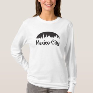 T-shirt Ville de Mexico City Skyline Voyage drôle Idée cad