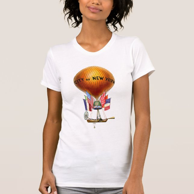 T-shirt Ville de New York Hot Air Balloon (Devant)