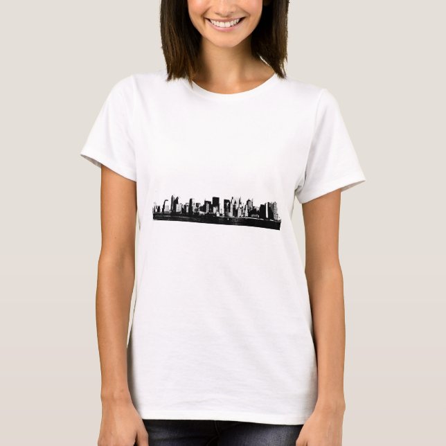T-shirt Ville de New York panoramique (Devant)