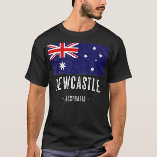 T-shirt Ville de Newcastle Australie Drapeau australien, A