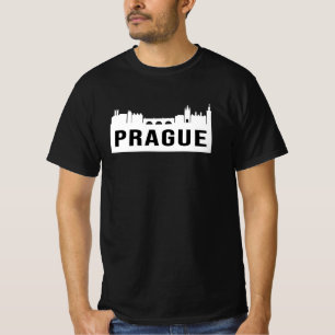 T-shirt Ville de Prague Ville Skyline Drôle idée cadeau
