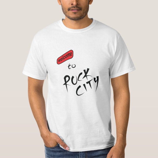T-shirt ville de rock (Devant)