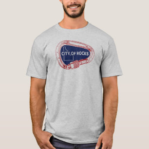 T-shirt Ville De Rocks Idaho Rock Escalade Carabiner