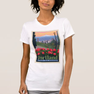 T-shirt Ville de Rose   Portland, Oregon
