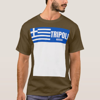 T-shirt Ville de Tripoli avec drapeau grec