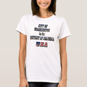 T-shirt Ville de Washington dans le district de Columbia U