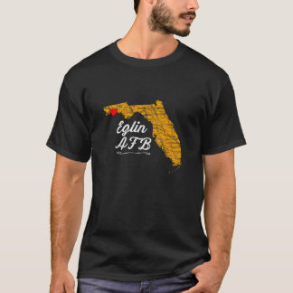 T-shirt Ville d'EGLIN AFB FLORIDA FL Merch Souvenir Graphi