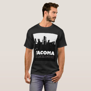 T-shirt Ville d'horizon de ville de Tacoma Washington du