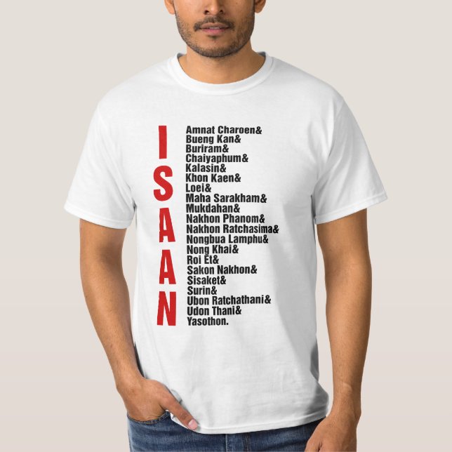 T-shirt Ville d'Isaan, Thaïlande (Devant)