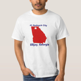 T-shirt Ville du plouc #1 en Géorgie. Ellijay.