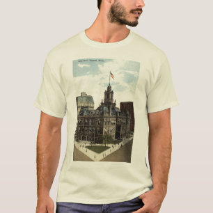 T-shirt Ville hôtel, cru 1915 de Detroit, Michigan