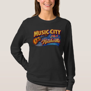 T-shirt ville musicale USA Nashville