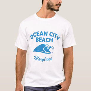 T-shirt Ville océanique d'été - maryland