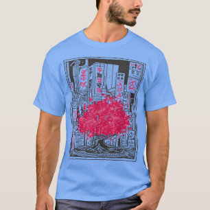 T-shirt Ville Sakura Anime Art Graphique japonais Cerisier