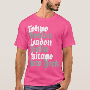 T-shirt Villes des World Marathon Majors