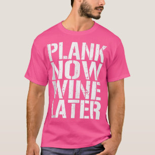 T-shirt Vin À La Carte Plus Tard Fitness Fitness Gym 