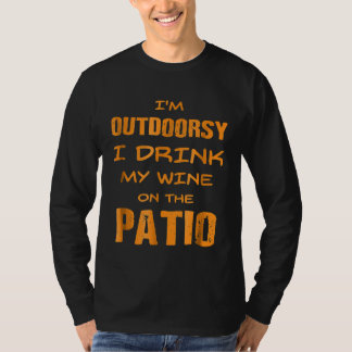 T-shirt Vin amusant Boire dehors Boire Tee