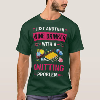 T-shirt Vin Boisson Tricot Knit Knitter