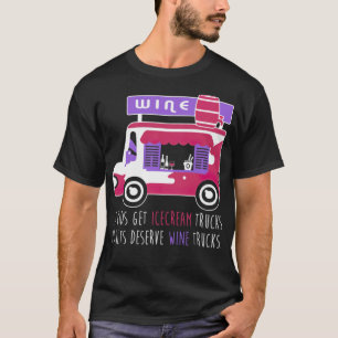 T-shirt Vin Camion Funny Glace Truck Parodie drôle yoga