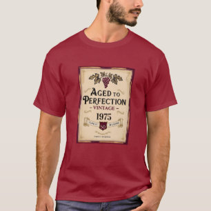 T-shirt Vin de 50e anniversaire, vieilli à la perfection