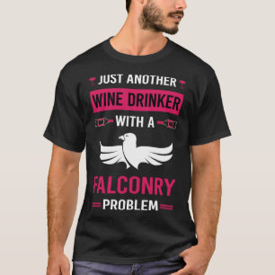 T-shirt Vin Drinker Falconry Falconer