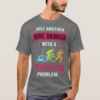 T-shirt Vin Drinker Triathlon