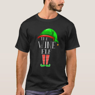 T-shirt Vin Elf Matching Family Group Christmas Party Paj
