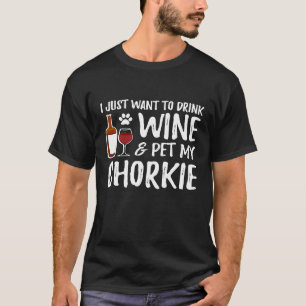 T-shirt Vin et Chorkie pour maman de Chorkie