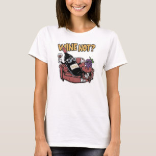 T-shirt Vin et raisins drôles