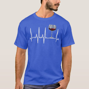 T-shirt Vin Hearbeat Vin Drinker Lover Dégustation Don Win