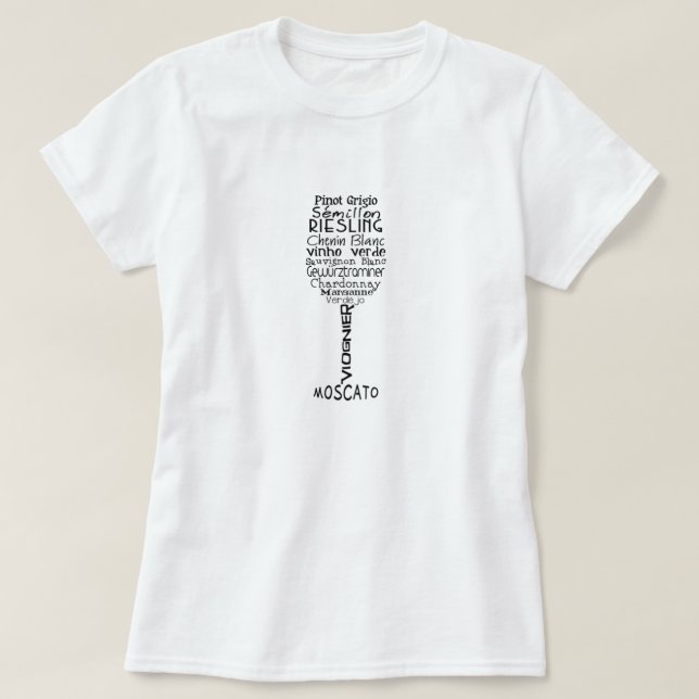 T-shirt Vin pour femmes amusant été Boire Vino Graphic (Design devant)